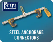 Steel anchorage connectors